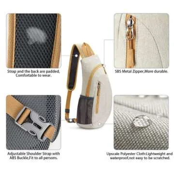 G4Free Stylish Sling Bag for Men and Women - Versatile and Compact