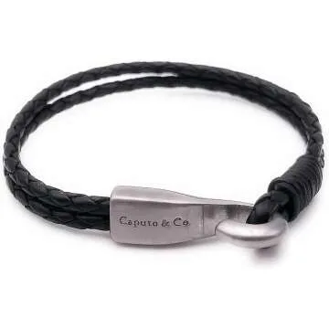 Men's Braided Leather Bracelet by Caputo & Co.