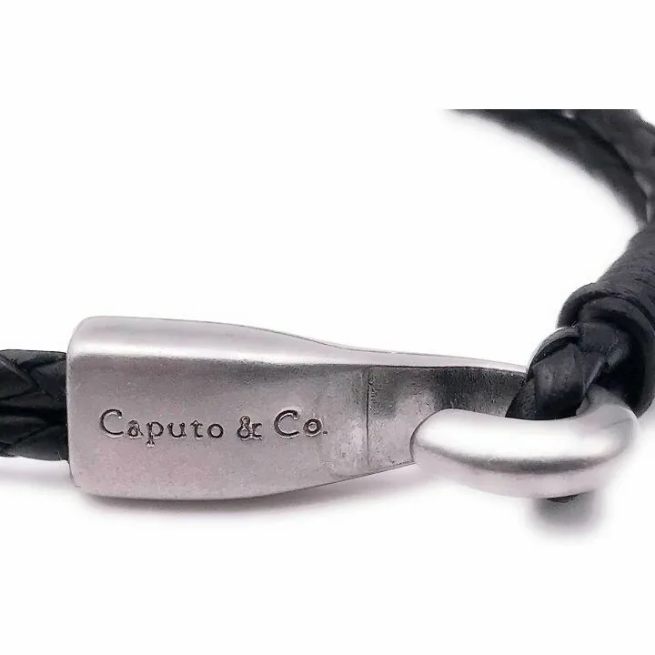 Men's Braided Leather Bracelet by Caputo & Co.