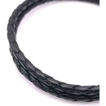 Men's Braided Leather Bracelet by Caputo & Co.