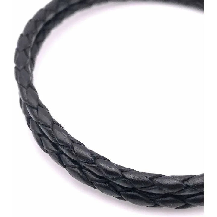 Men's Braided Leather Bracelet by Caputo & Co.