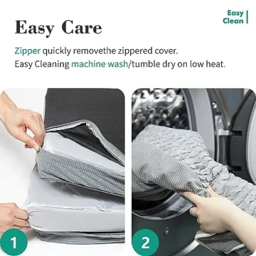 TJSOULER Waterproof Orthopedic Dog Bed for Large Dogs