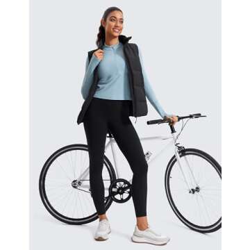 CRZ YOGA Women's Long Sleeve Crop Top for Every Workout