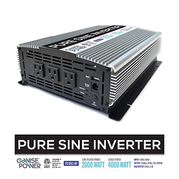 GoWISE Power 2000W Pure Sine Wave Power Inverter