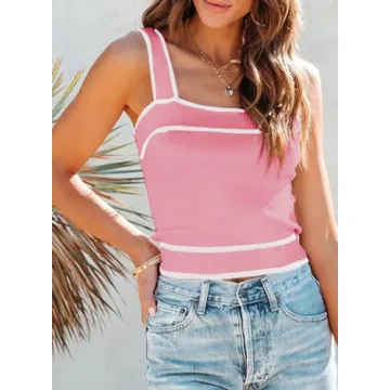 Dokotoo Camisole Tops for Women 2025 Summer Slim Fitted