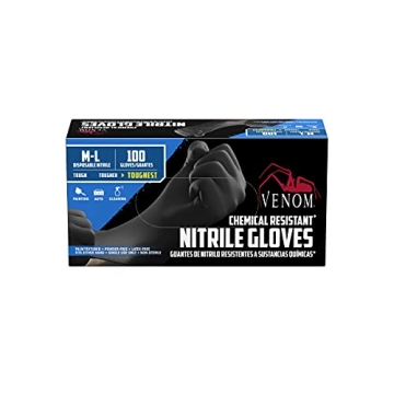 Durable Venom Nitrile Gloves - Chemical Resistant & Reliable