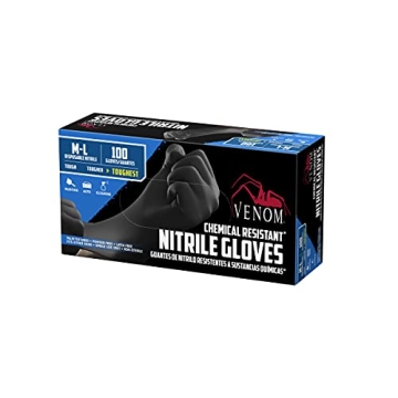Durable Venom Nitrile Gloves - Chemical Resistant & Reliable