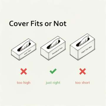 OLETHA Aesthetic Rectangle Tissue Box Cover for Home