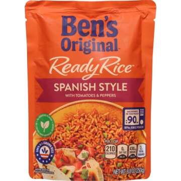 BEN'S ORIGINAL Ready Rice Spanish Style Flavored Rice, Easy Dinner Side, 8.8 oz Pouch