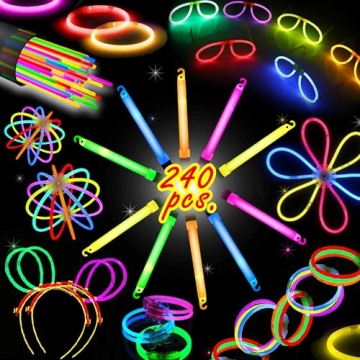 Brighten Any Event with 240 Glow Sticks Party Pack