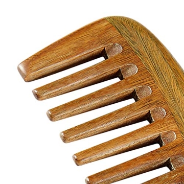 Xuanli Sandalwood Comb for Curly Hair No Static Detangler