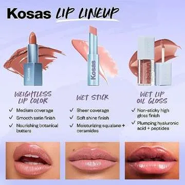 Kosas Weightless Lip Color Satin Lipstick - Fantasy Life