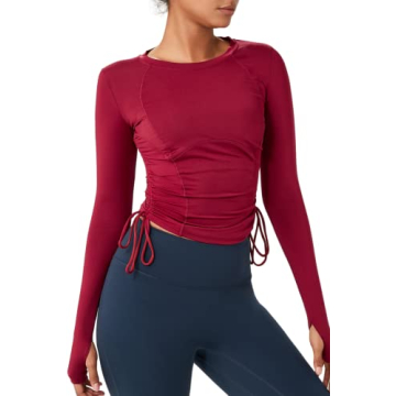 Almaree Long Sleeve Yoga Top for Women - Stylish & Quick-Dry