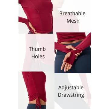 Almaree Long Sleeve Yoga Top for Women - Stylish & Quick-Dry