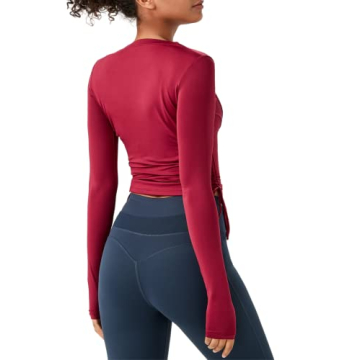 Almaree Long Sleeve Yoga Top for Women - Stylish & Quick-Dry