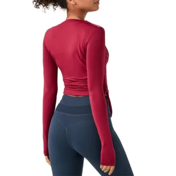 Almaree Long Sleeve Yoga Top for Women - Stylish & Quick-Dry