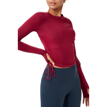 Almaree Long Sleeve Yoga Top for Women - Stylish & Quick-Dry
