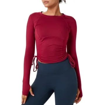 Almaree Long Sleeve Yoga Top for Women - Stylish & Quick-Dry