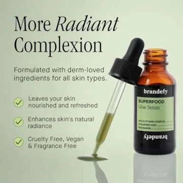 Brandefy Superfood Glow Serum - Kale & Vitamin Complex, Niacinamide, Hydrating