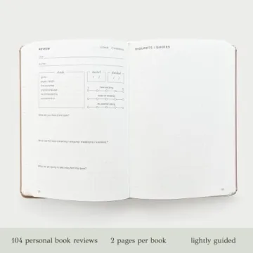 KUNITSA CO. Reading Journal - Gift for Avid Readers