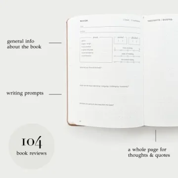 KUNITSA CO. Reading Journal - Gift for Avid Readers