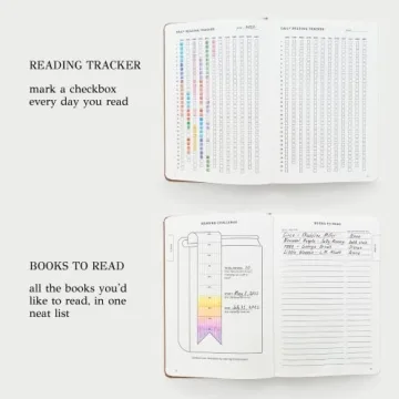 KUNITSA CO. Reading Journal - Gift for Avid Readers