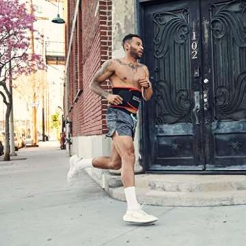 SteelFit Adjustable Waist Trimmer Belt for Intense Cardio | Latex-Free Neoprene Sweat Band with Mois...