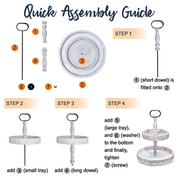 2-Tier Farmhouse Wood Tray - Perfect for Home Decor