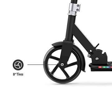 Jetson Scooters - Jupiter Jumbo Kick Scooter (Black) - Collapsible Portable Kids Push Scooter - Ligh...