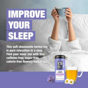 Tiesta Tea - Lavender Chamomile Herbal Tea, Calming Loose Leaf Blend with Chamomile, Lavender and Lemongrass, Caffeine-Free Herbal Tea, Great for Hot or Iced Tea, Refillable Tin, 50 Cups - 2 Ounce