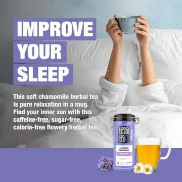 Tiesta Tea - Lavender Chamomile Herbal Tea, Calming Loose Leaf Blend with Chamomile, Lavender and Lemongrass, Caffeine-Free Herbal Tea, Great for Hot or Iced Tea, Refillable Tin, 50 Cups - 2 Ounce