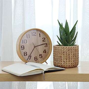 SAROSORA Ceramic Flower Pots Cement Succulent Planter 5.7" with Drainage Hole Weave Pattern for Indoor Outdoor Home Garden Decoration (1, 5.7'')