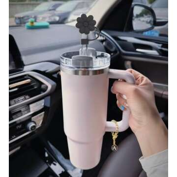 Stylish Stanley Cup Accessories - Personalized Tumbler Charm Set