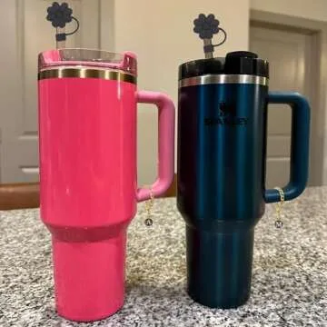 Stylish Stanley Cup Accessories - Personalized Tumbler Charm Set