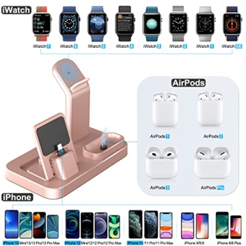Rose Gold 3-in-1 Charging Station for Apple Devices