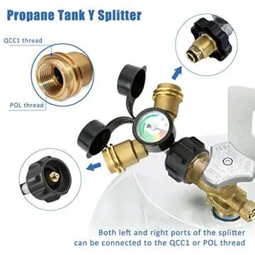 ATKKE Propane Y Splitter for Efficient Dual Use