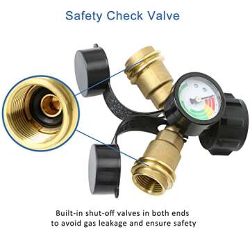 ATKKE Propane Y Splitter for Efficient Dual Use