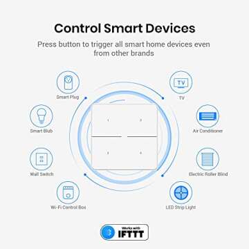 BroadLink Smart Button, 3 Way Dimmer Switch Control with IFTTT and Alexa Routines for Home Automatio...
