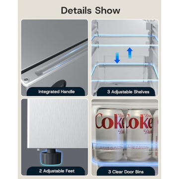 Upstreman Mini Fridge - Stylish & Energy Efficient Cooling