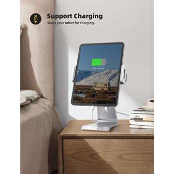 Lamicall Tablet Stand - Adjustable 360° Mount for iPad & Tablets