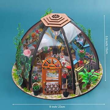 GuDoQi DIY Miniature Dollhouse Craft Kit for All Ages