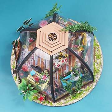 GuDoQi DIY Miniature Dollhouse Craft Kit for All Ages