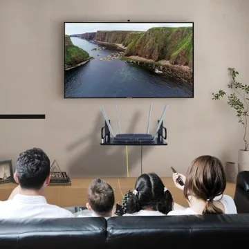 HNVNER Floating AV Shelf for TVs and Entertainment Systems