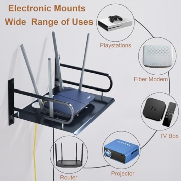 HNVNER Floating AV Shelf for TVs and Entertainment Systems