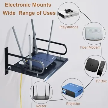 HNVNER Floating AV Shelf for TVs and Entertainment Systems