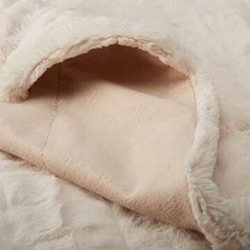 Amazon Basics Faux Fur Throw Blanket - Luxurious 63x87 Inch Comfort