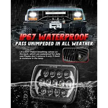 Upgrade Your Jeep with LX-LIGHT 105W LED Headlights
