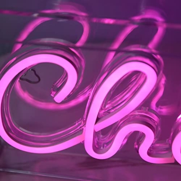 CHEERS Neon Sign Warm LED Light for Party Bar Decor