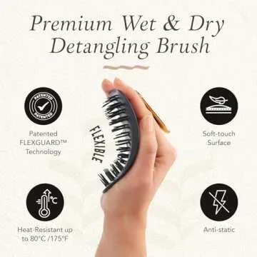Manta Hairbrush for Gentle Detangling and Healthy Hair