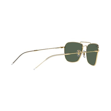Ray-Ban RBR0102S Caravan Reverse Sunglasses - Gold/Dark Green 61 mm